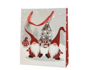 Decoris 24cm Red Gonk Rectangular Paper Gift Bag